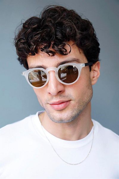 Bilge Karga Descartes Matt Clear Brown Men's Sunglasses