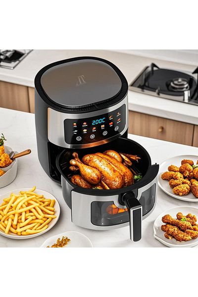 AT Performance Friteuză Cu Aer Cald ® - 8l, 2800w, 10 Programe Smart, Airfryer