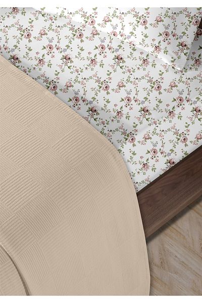 HomeBerry 100% Cotton Lidia Powder Single Pique Set 160 X 230 cm