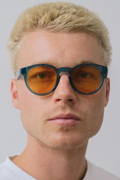 Bilge Karga Men's Sunglasses - Gleen Blue Orange