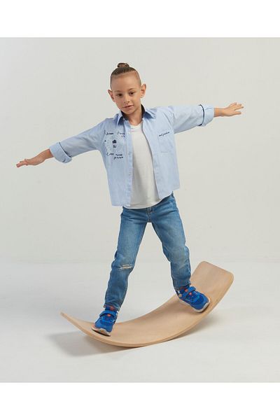 Asrimo mobilya Balance Board Balance Board Natural Wooden Toy - Yoga And Pilates
