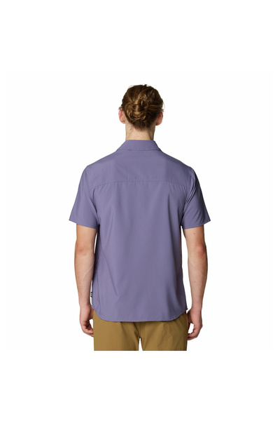 Mountain Hardwear Trail Sender Erkek Mor Kısa Kollu Gömlek