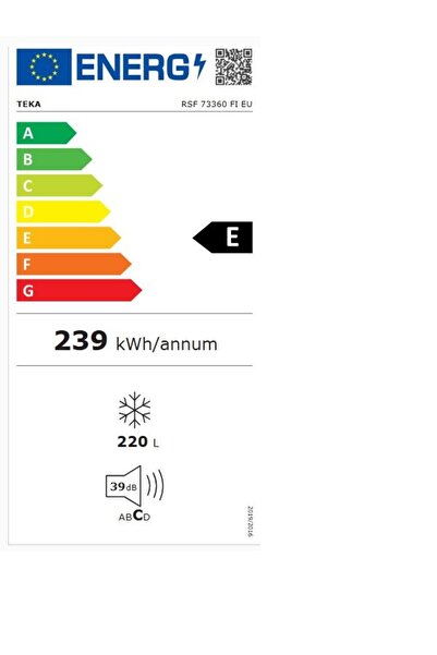 Teka Rsl 73360 Fı Eu Tek Kapılı Ankastre Buzdolabı