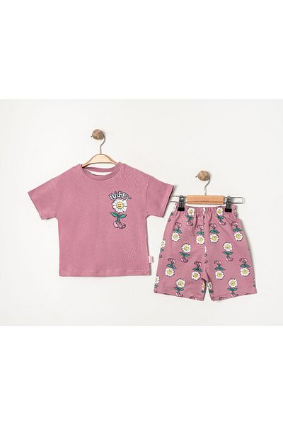e-çocuk Happy Papatya 2 Piece Girl's Suit 4850