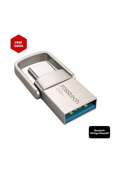 ROSSTECH Extra Dual Drive 256Gb USB 3.2 Gen1 to Type-C 150Mb-Sn Flash Memory
