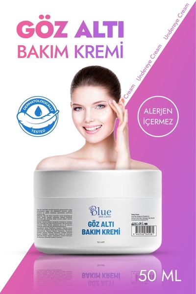 BLUE Skin Care Göz Altı Kırışıklık Morluk krem Ve Torbalanma Akne Karşıtı Yoğ...