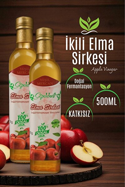 Güzeldost Elma Sirkesi %100 Katkısız 2'li Set (DOĞAL FERMENTE)