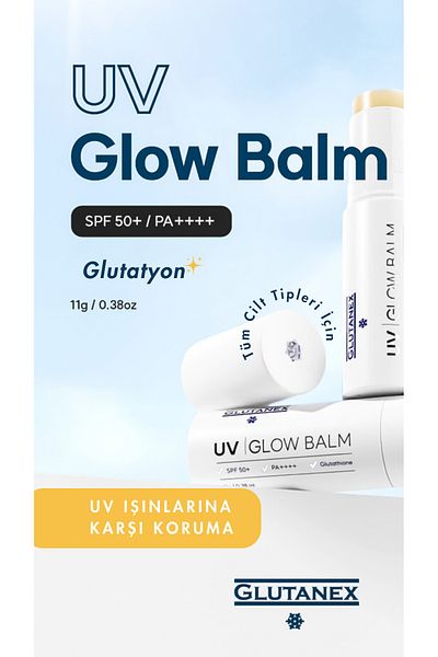 GLUTANEX Uv Glow Balm Stick Sunscreen Spf 50+ Pa++++ Colorless 11 Gr