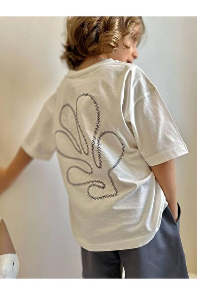 MİO Boys' Cotton T-Shirt and Shorts Set - Summer Sports Style Gray