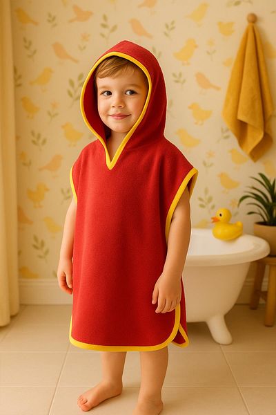Ender Home Hooded Cotton Towel for Boys Girls - Sea, Beach, Pool Children's Poncho