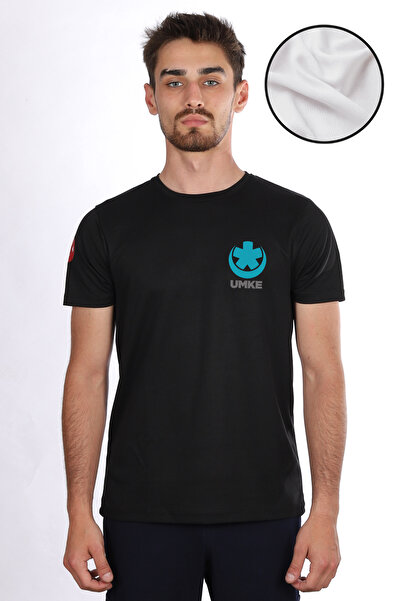 Pratik Medikal Μαύρο μπλουζάκι UMKE Dry Touch Crew Neck Unisex