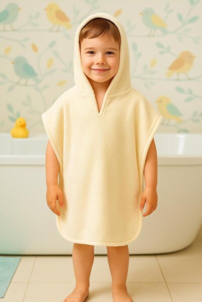 Ender Home Kadife Örme Havlu Triga Erkek Kız Çocuk Deniz Plaj Havuz Pançosu