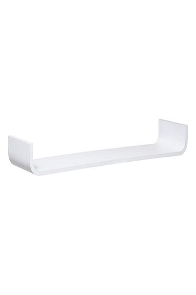 Five Simply Smart Fixy Curved Rectangular Floating Wall Shelf
