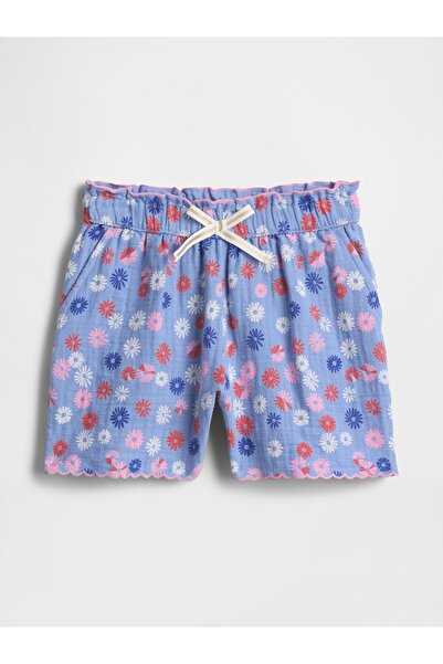 GAP Kız Bebek Çiçek Desenli Gauze Şort