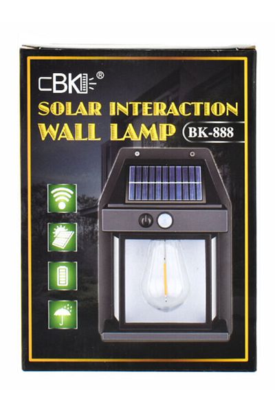 MACON Outdoor Solar Wall Lamp Waterproof Tungsten Filament Lamp Induction Lamp Household Light Garden Wall