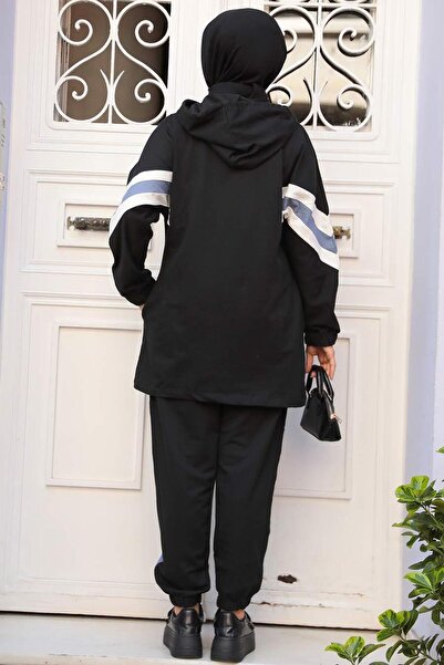 Neva Style Черен скромен комплект от две части - с цип, модел 20135S