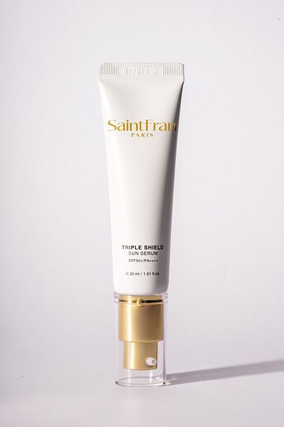 SaintFran Triple Shield Sun Serum |   Sunscreen Spf50+ Pa++++ |   Anti-Blemish and Anti-Aging |   Lightweight |   30 ml