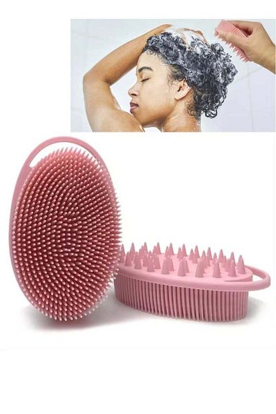 Prime by Javaudan Silicone Body Scrubber, Exfoliating brush, 2 in 1 Bath and Shampoo Brush, Scalp Ma