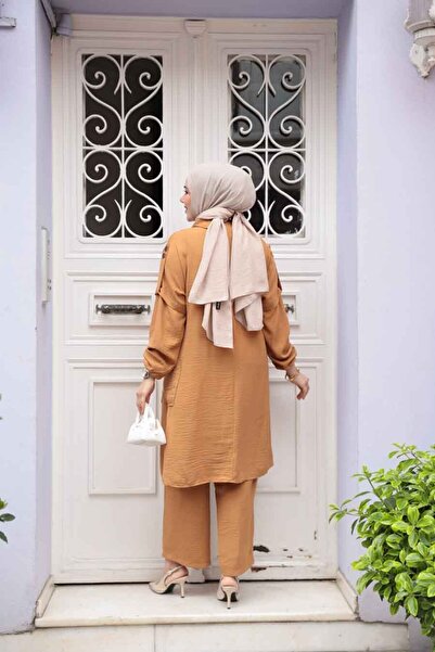 N.S NEVA STYLE Pendant Biscuit Hijab Double Set 52631Bs