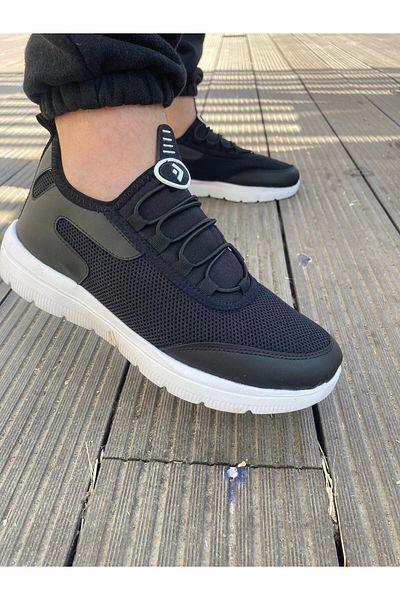 AZE STEP Unisex Black White Sneaker