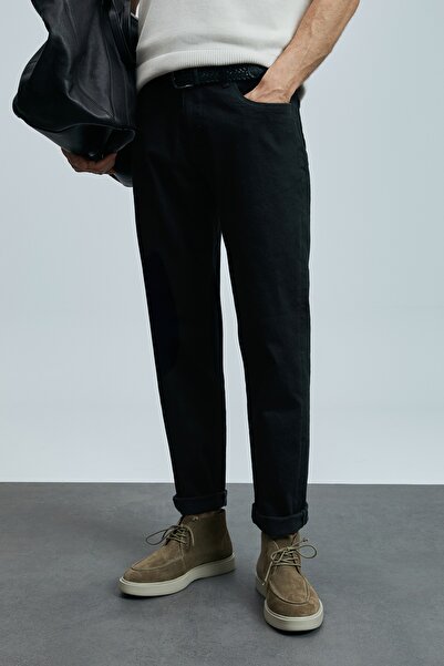 Lufian 111200211 Jashua Smart Jean Men's Trousers Regular Fit Men's Jeans Pants Black