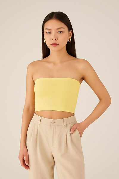 HAKKE Seamles Strapless Crop Bustier