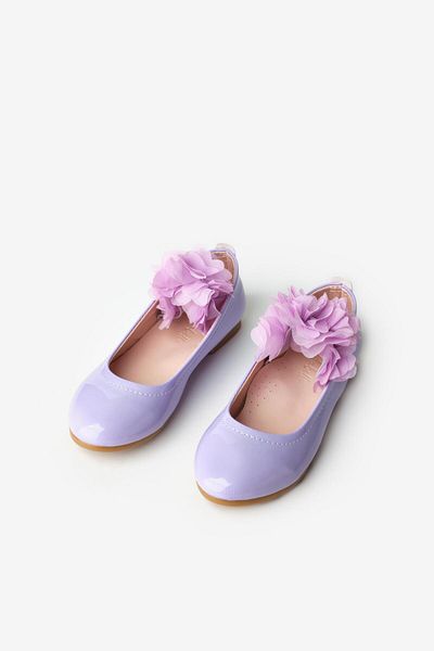 Le Mabelle Lilac Tulle Flower Girls' Shoes