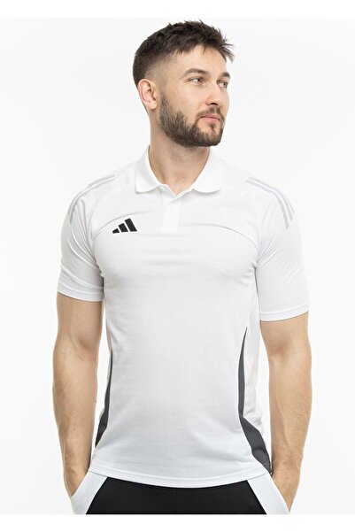 adidas Ανδρικό μπλουζάκι Tiro 24 C Polo Neck ΛΕΥΚΟ