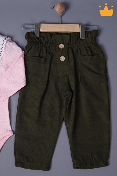 Babyhola 1-3 Years Old Baby Girl Kids Snap Fastener Badi Pants Stylish Bottom Top 2-Piece Set Eid 2327