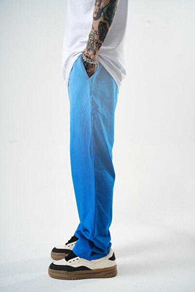 Respire Erkek Sprey Baggy Eşofman Altı Mavi