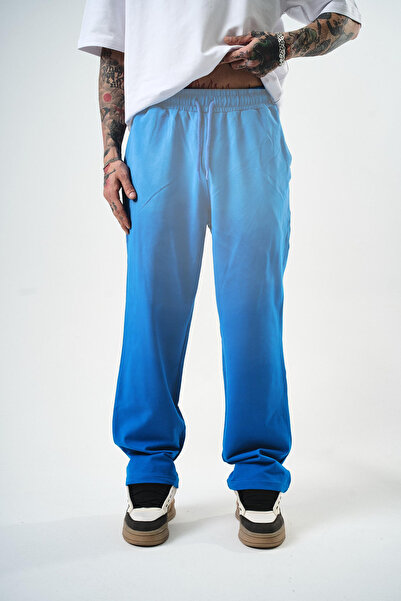 Respire Erkek Sprey Baggy Eşofman Altı Mavi