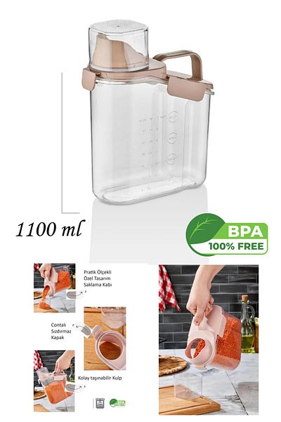 F BLACKSTONE Lux 1100 ml Leak Proof Food Container with Lid