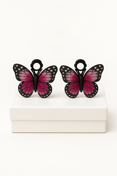 MakeWell Deliksiz Küpe Kulağı Delik Olmayan Çocuklar Için Kelebek Tasarımlı S...