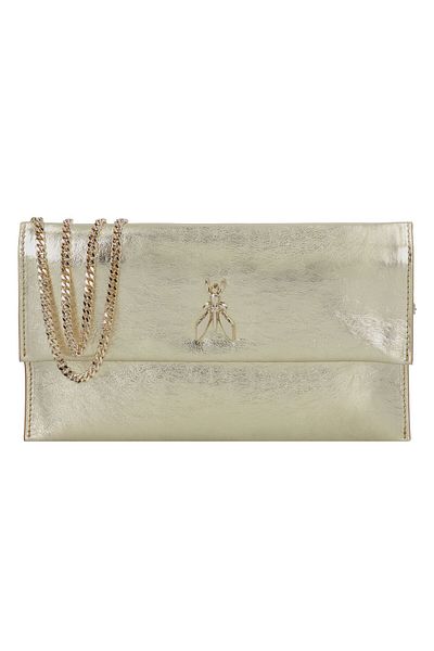 Patrizia Pepe Fly Clutch Tasche Leder 27 Cm