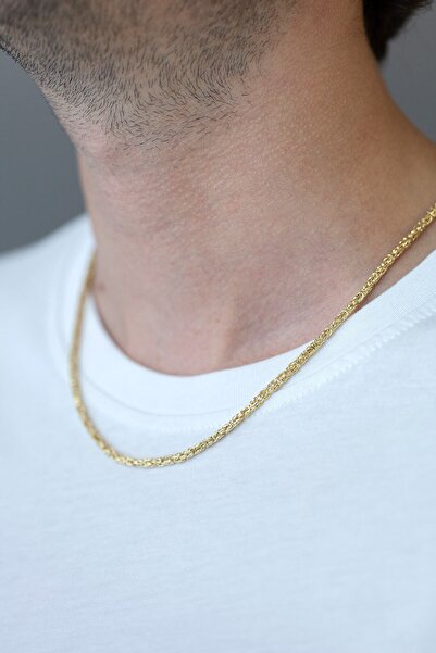 Cenova Kuyumculuk 14 Ayar Altın 55 cm Kral Zincir Erkek Kolyesi