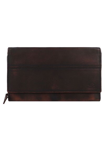 Greenburry Destressed Wallet RFID protection Leather 13 cm