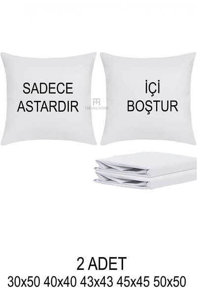 TeksNil Home 2 Pieces Zippered Throw Pillow Inner Lining 5 Sizes Throw Pillow Inner Pillow Case Lining Milt