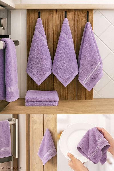 Mira Home Πανί Πετσέτας Κουζίνας 4 τεμαχίων 30x30 εκ