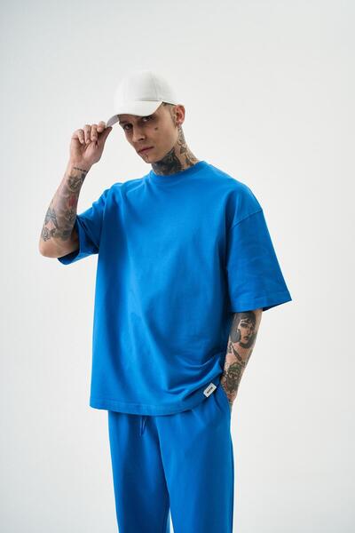 Respire Ανδρικό Basic T-Shirt Μπλε