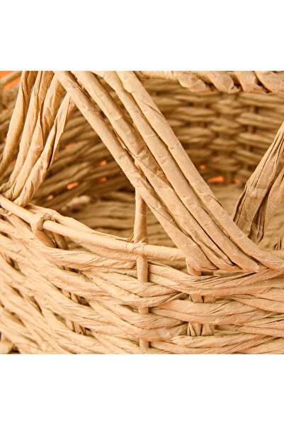 Simple Living Granny Summer Multi-Purpose Large Decorative Basket - Beige - 30X30 cm