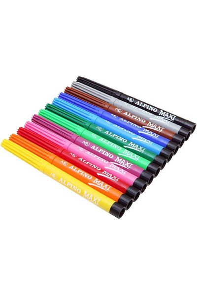 Alpıno Maxi 12-Pack Jumbo Felt Tip Pen / Ar000006N
