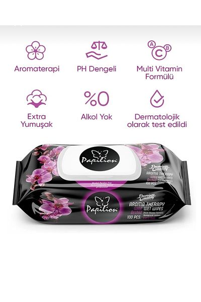 Papilion Aloe Vera 100Pcs Wet Towels