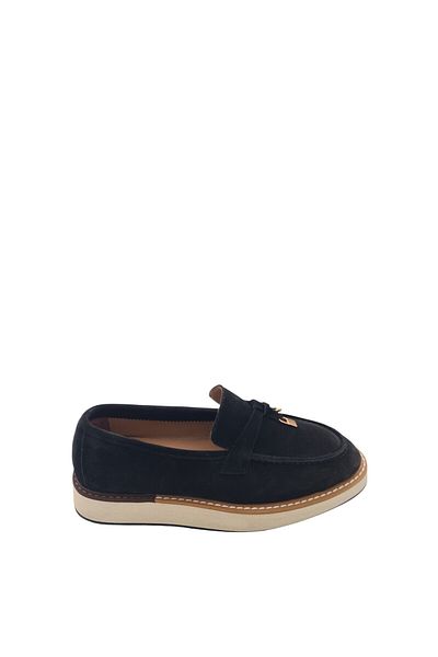 aayak&kabımofficial Comfortable and Stylish Genuine Leather Suede Women's Loafer – Saraç Embroidered Eva Sole