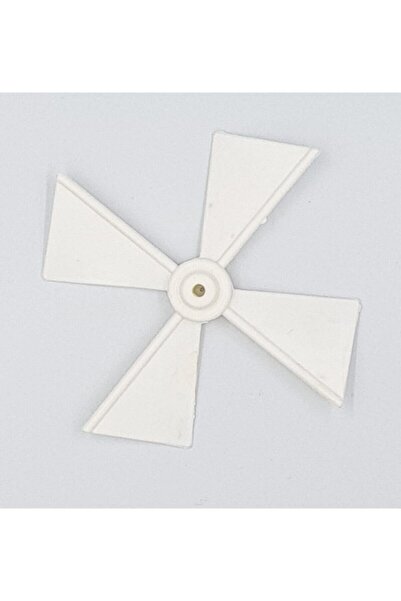 ALION Beyaz Bodrum Yel Değirmeni 9cm Dekoratif Pervane Rüzgar Gülü Stili