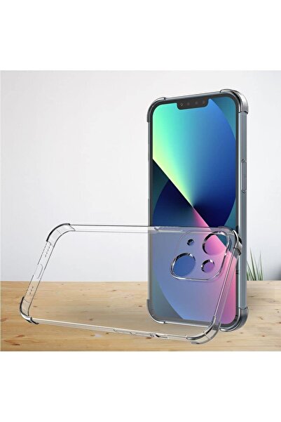 Fibaks iPhone 14 Plus / 15 Plus Case Antishock Shock Absorbing Camera Protection Soft Flexible Transparent Silicone