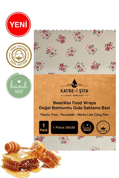 Katre-i Şifa Natural Beeswax Storage Cloth 30X30 cm (Beeswax Cloth)