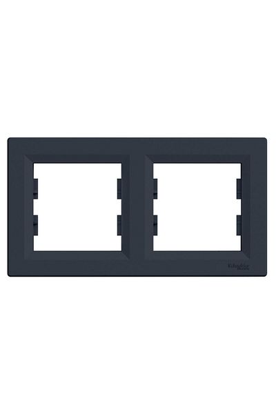 Schneider Electric Eph5800271 Asfora Plus Anthracite Double Frame Horizontal
