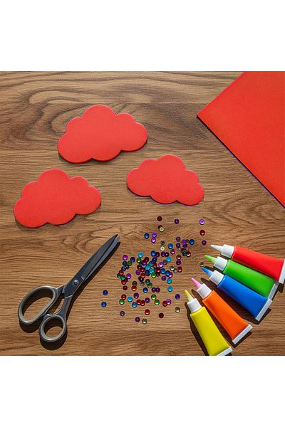 ALPJOY 50X70 Red Eva Sheet 10 Pack