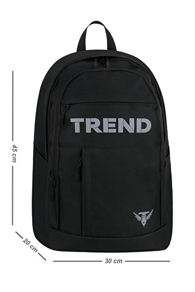 TREND حقيبة ظهر مدرسية باللون الأسود 1901