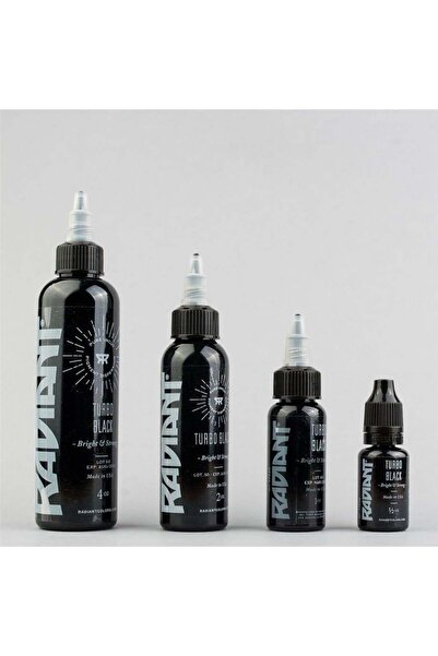 Radiant Turbo Black - Tattoo Dövme Boyası - 0,5oz/15ml
